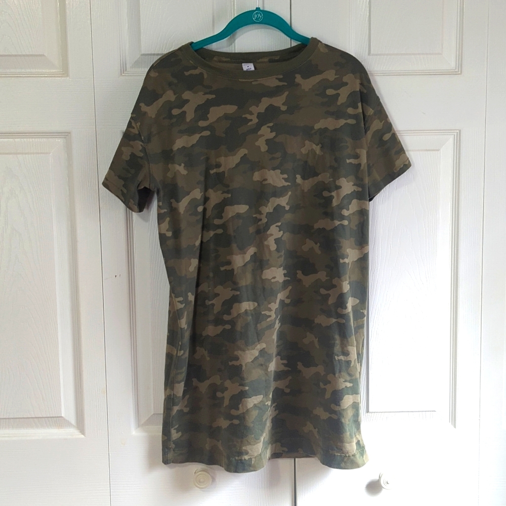 Old Navy Camo Print Tshirt Dress